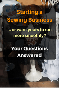 Starting a sewing business