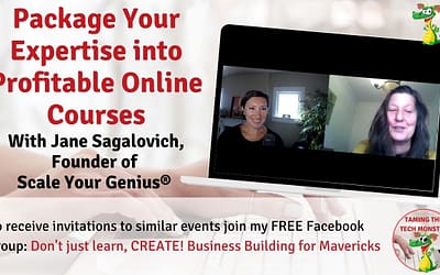 How to Package Your Expertise into a Profitable Online Course with Jane Sagalovic, Founder of Scale Your Genius®