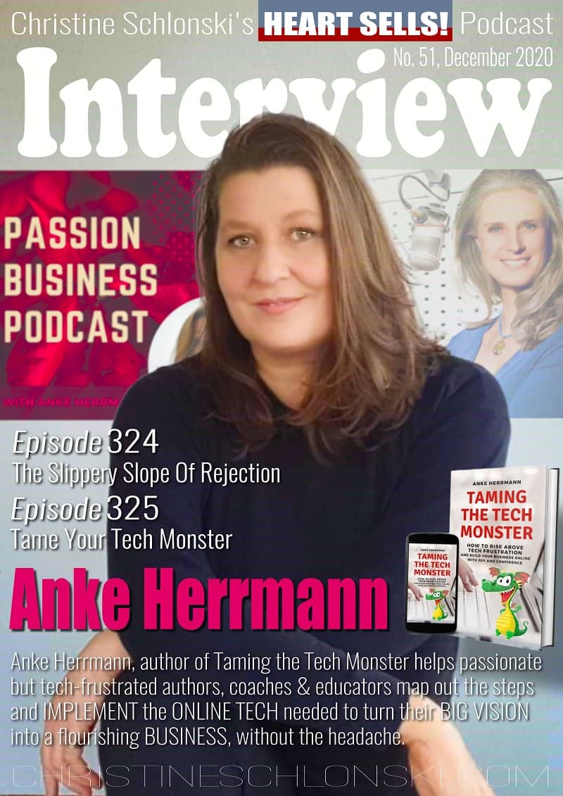 Anke Herrmann for the Heart Sells Podcast with Christine Schlonski